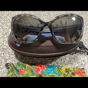 Maui Jim Orchid Sunglasses in Grey Tortoise Stripe